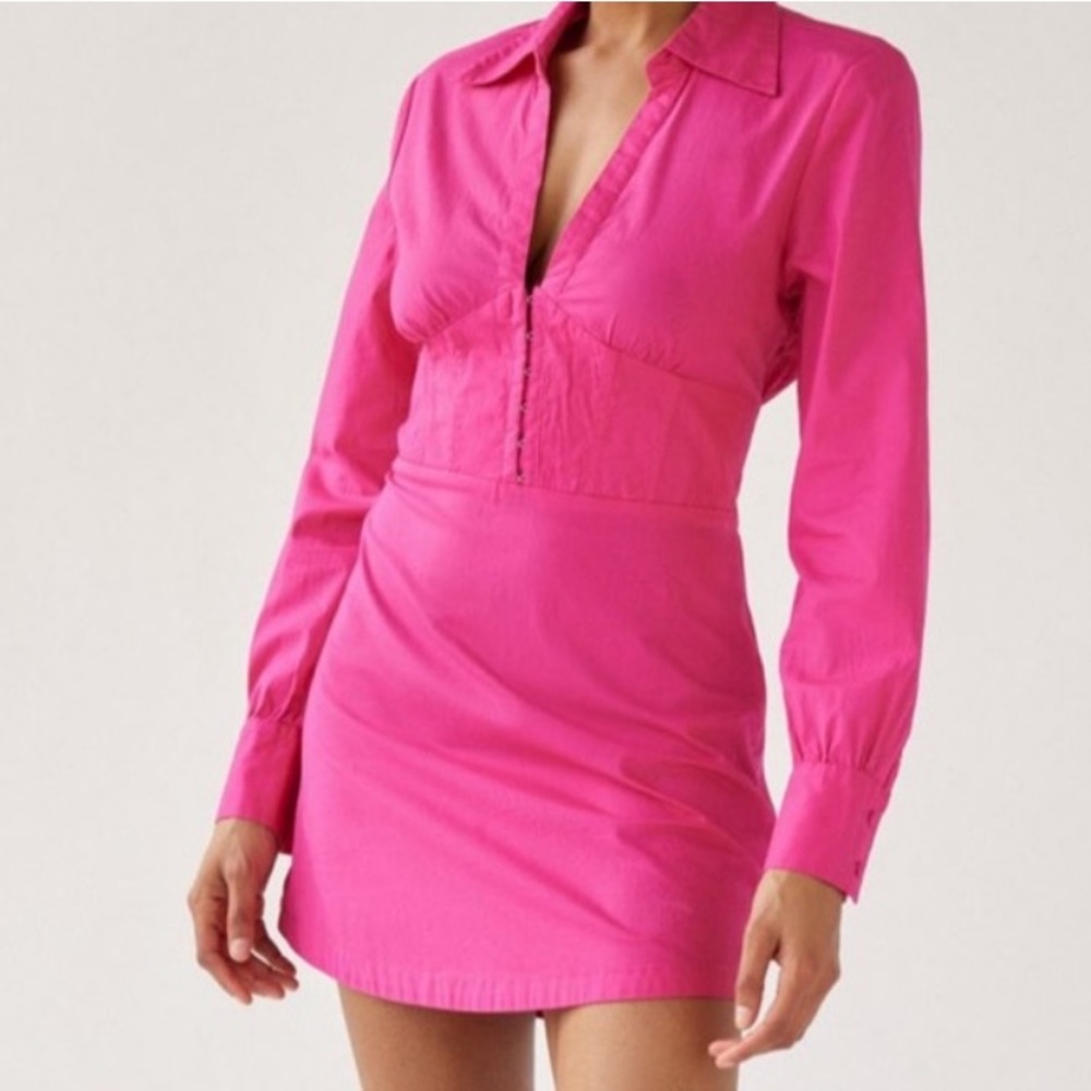 Urban Outfitters Pink Corset Dress